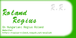 roland regius business card